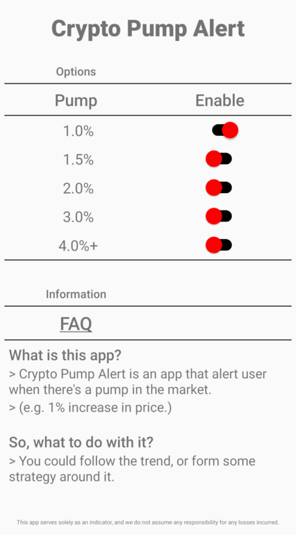 Crypto Arbitrage App.